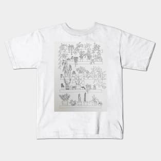 Houseplant Shelf Kids T-Shirt